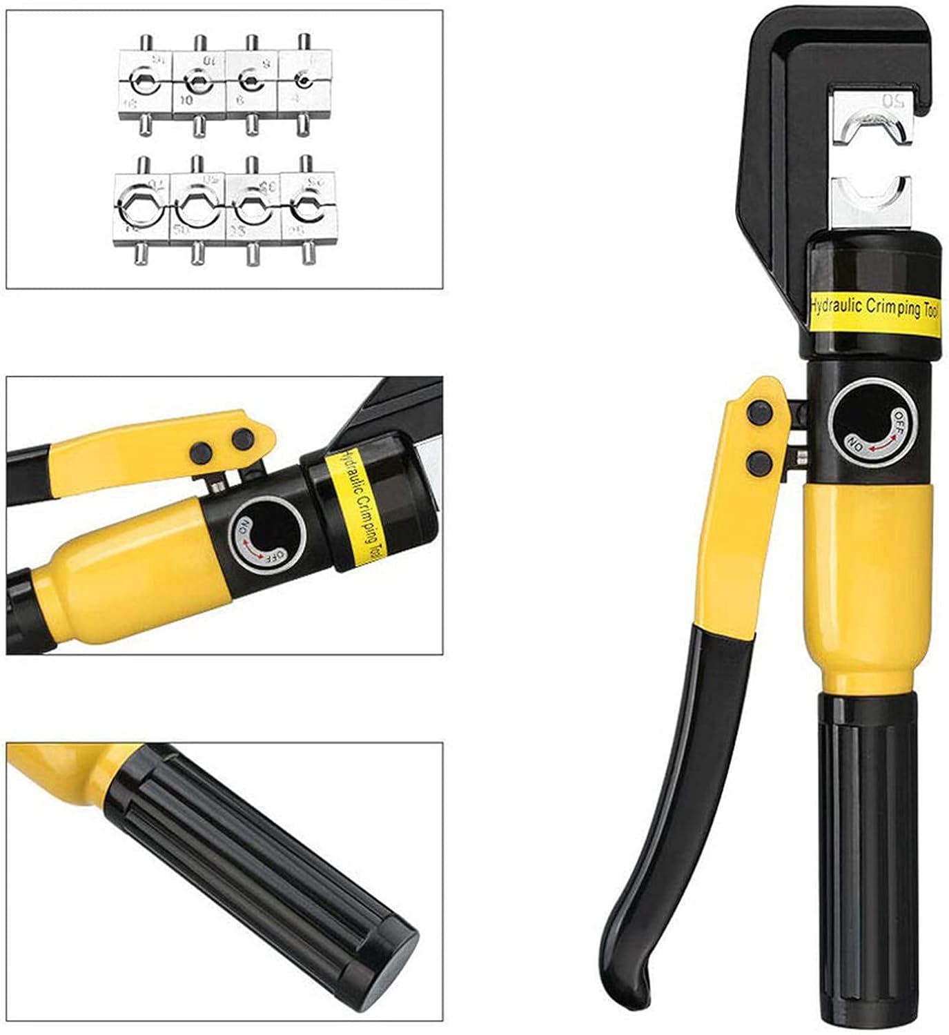 10 Ton Hydraulic Wire Crimping Tool 8 Dies Pack of 2 W391057