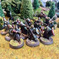 12x Hand-Painted Plastic Militia Fighter Miniature R74911