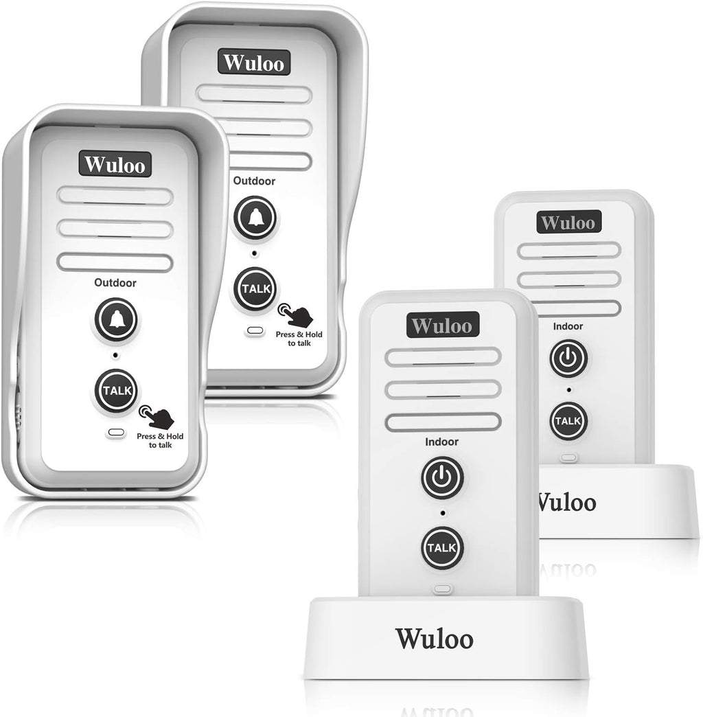 Wireless Intercom Doorbell Chime (1T2 White) X1583