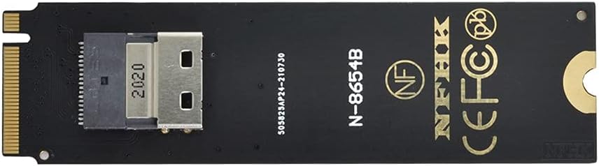 NGFF M-Key NVME to SFF-8654 Slimline SAS Card Adapter and U.2 SFF-8639 NVME PCIe SSD Cable, Pack of 2 Y441429
