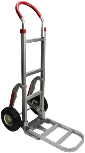 Aluminum Stair Climbing Hand Truck with 10 Pneumatic Wheels T64485