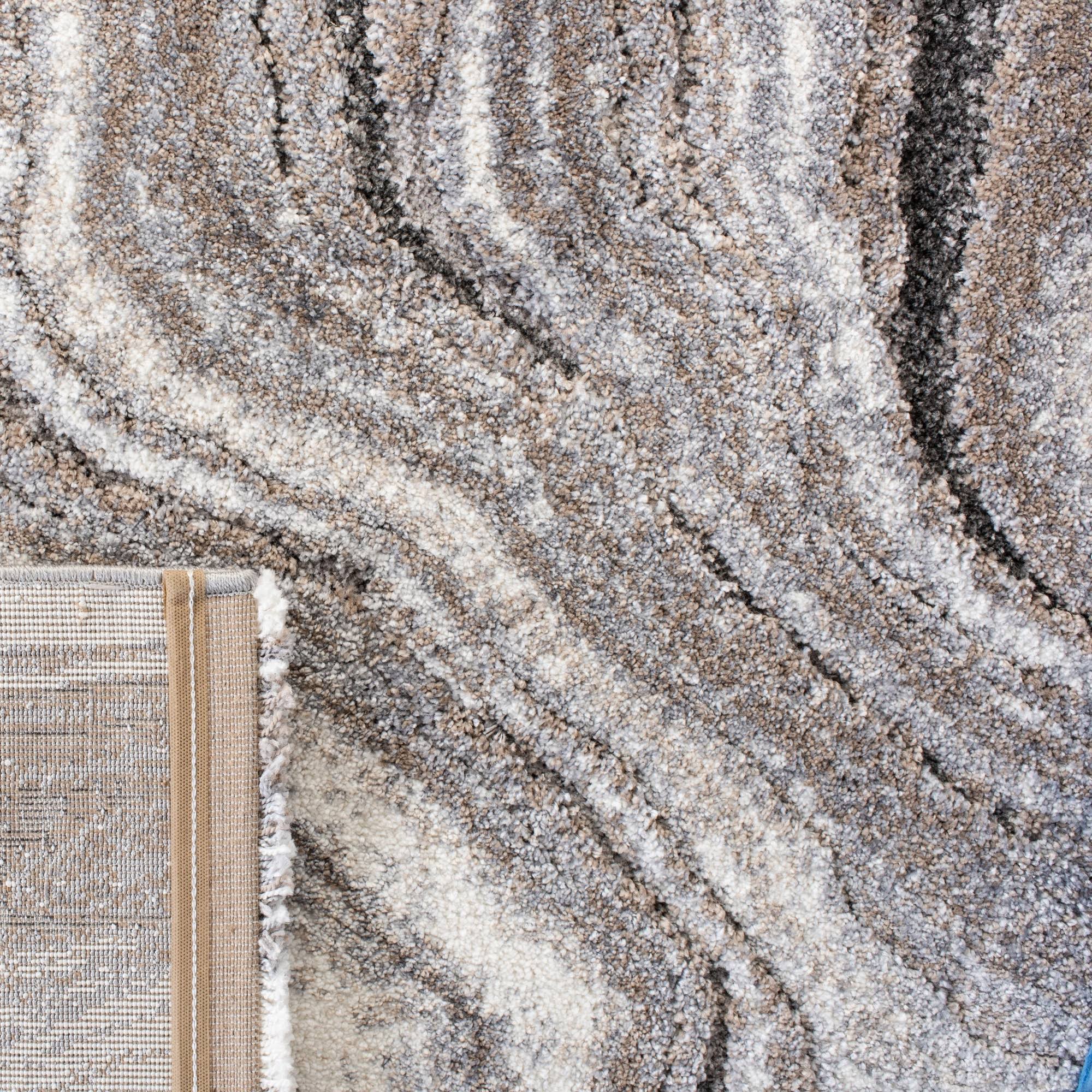 Shag Rug Grey / Beige 4-5 x 6-5 J7428