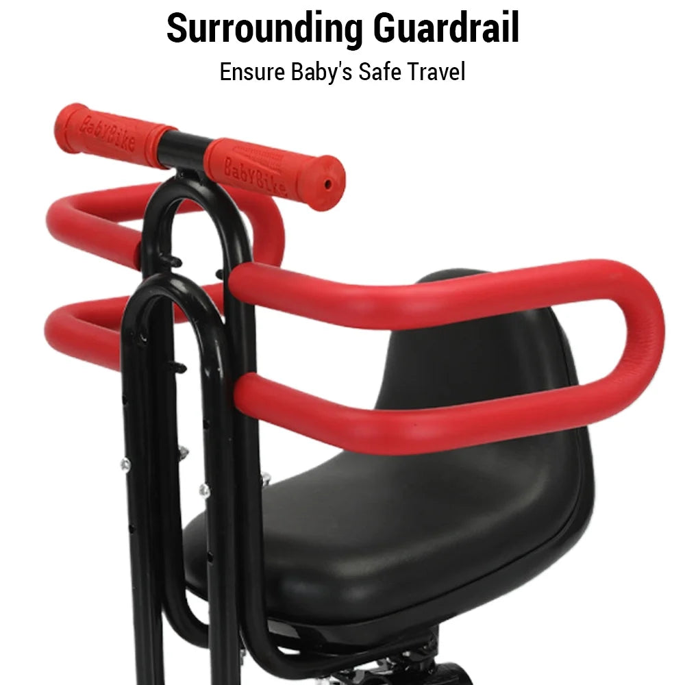 Front Toddler Bike Seat with Fence and Footrest A268