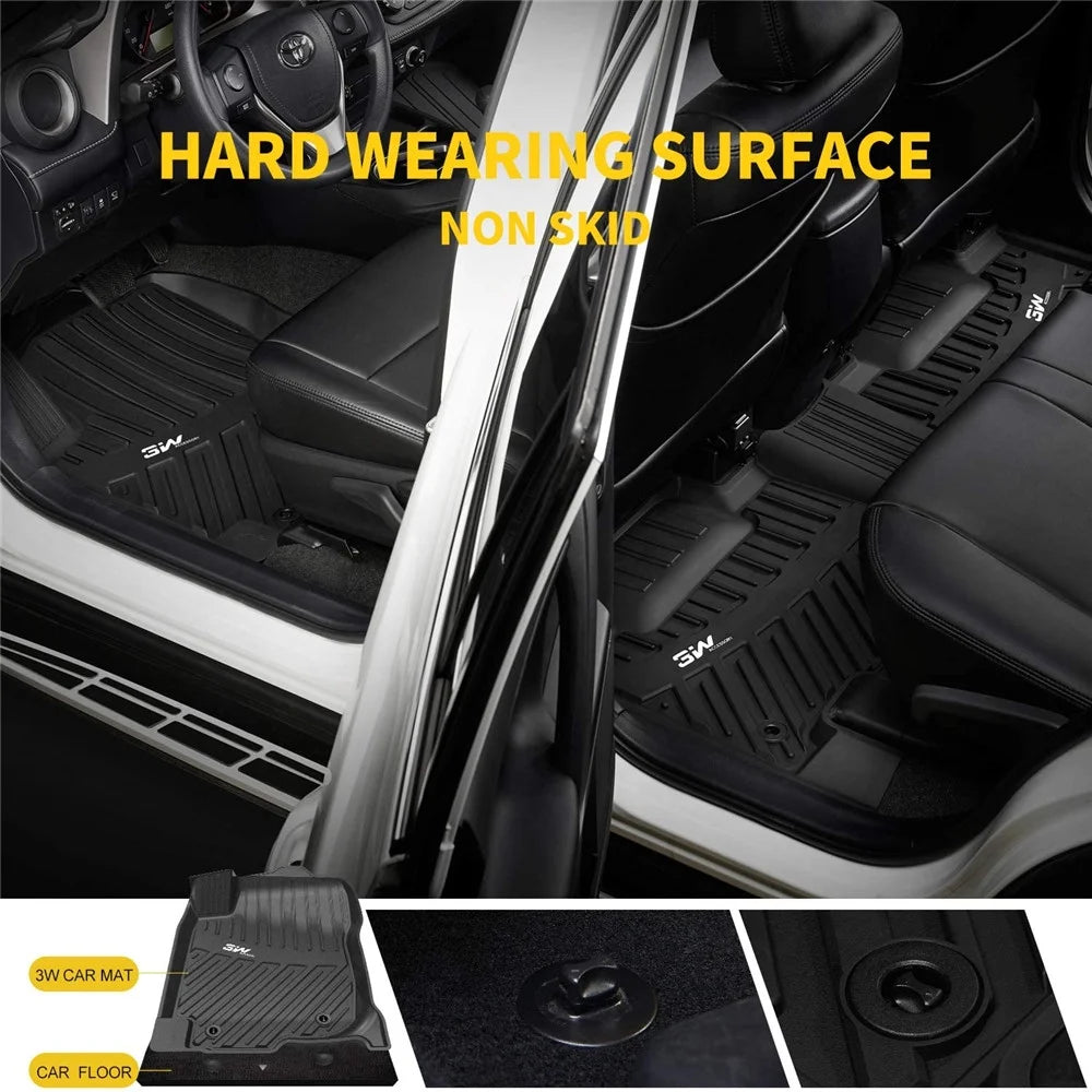 Black Floor Liner Full Set Car Liners R509
