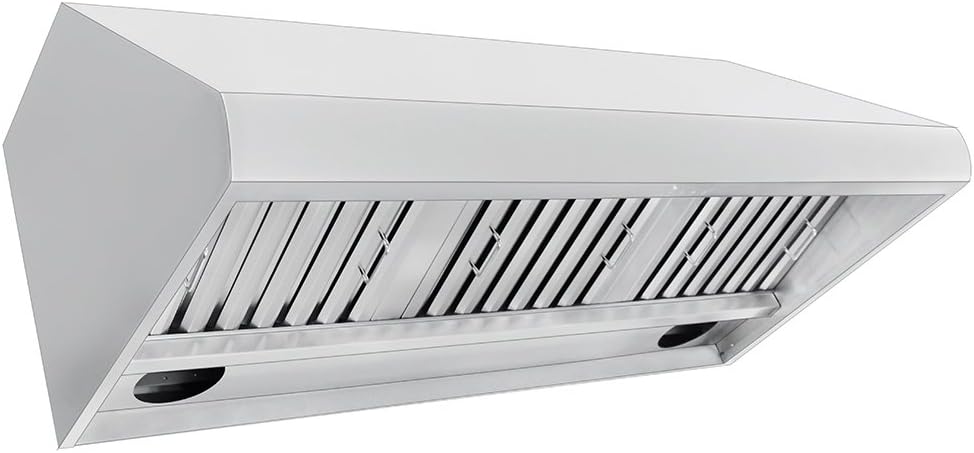 4 Speed Wall/Under Cabinet Range Hood, 2000 Max CFM, Stainless Baffle Filters, 30 36 42 48 54 60 inch O367287