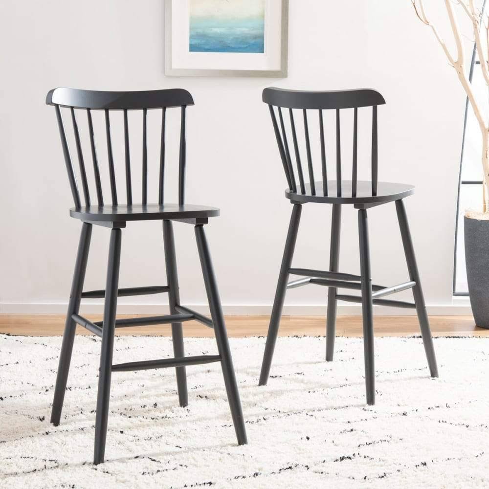 White Bar Stool (Set of 2) S193