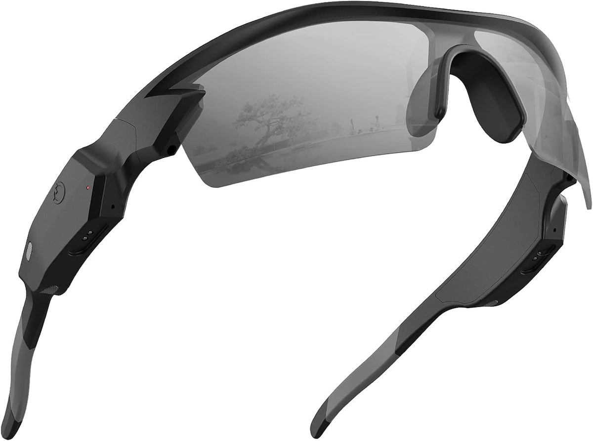 Bluetooth Sunglasses with Polarized Mirrored Green Purple X115887