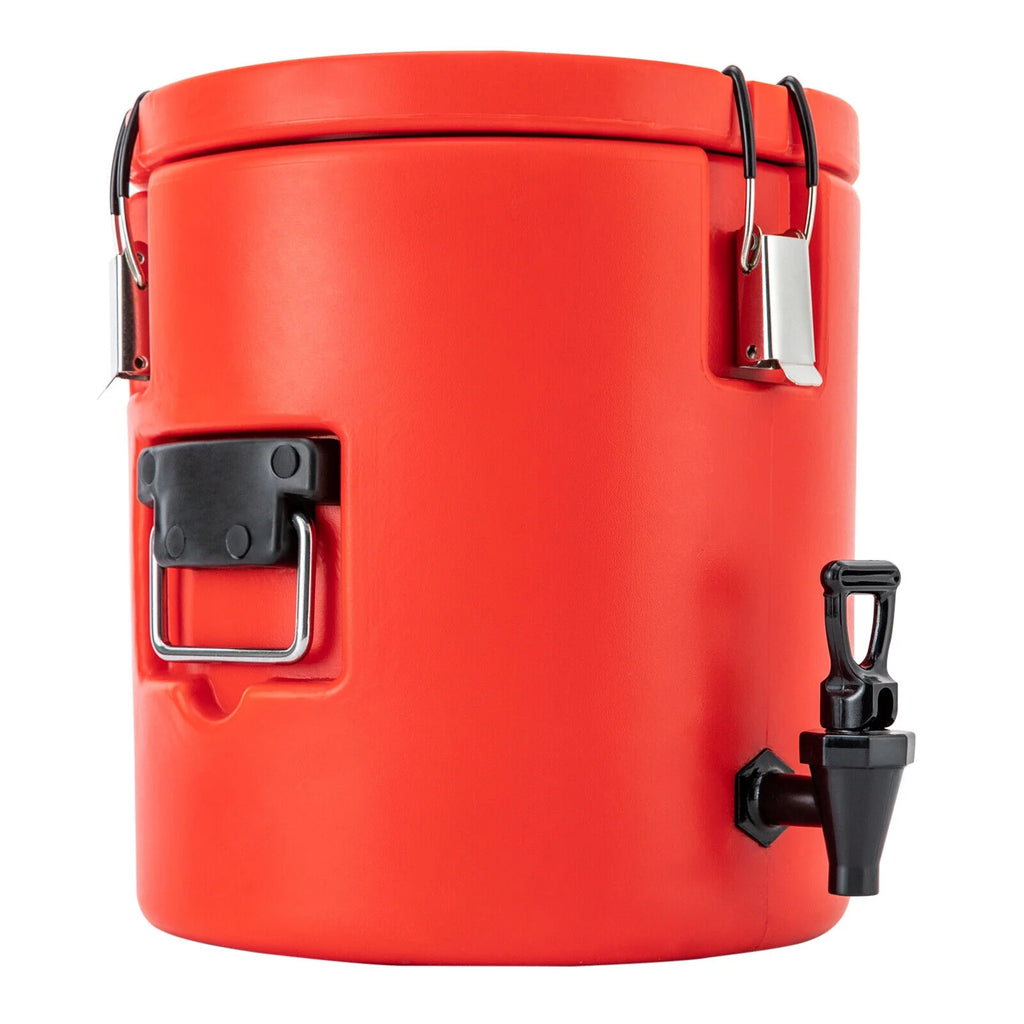 15L Round Stainless Steel Insulated Beverage Dispenser with Lid I307570