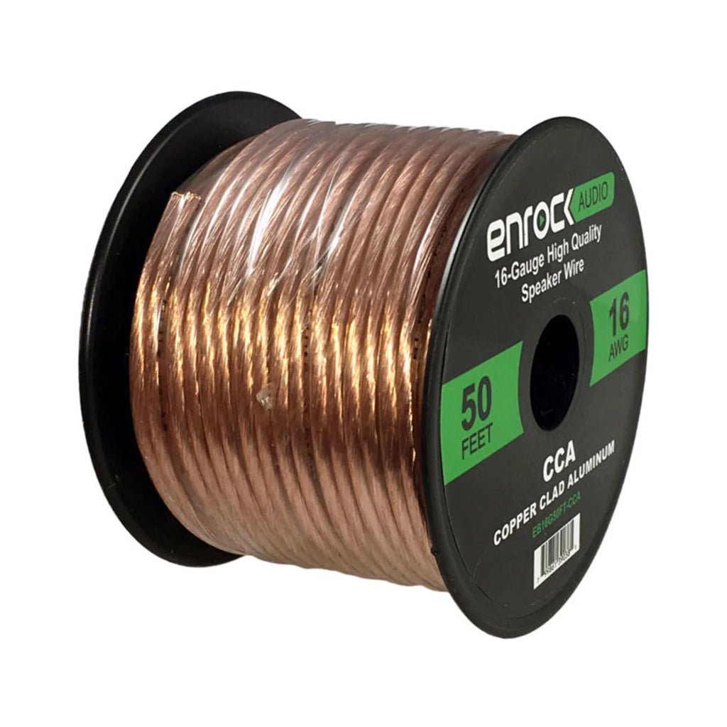 6.5" 240 Watt 2-Way Coaxial Speakers, Speaker Harness, 16 Gauge 50 Foot Speaker Wire K868