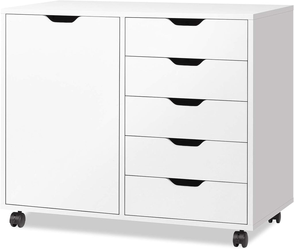 Black 5-Drawer Wood Dresser K714