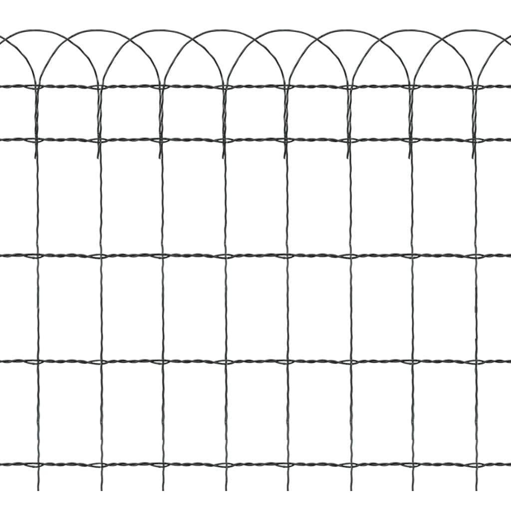 Powder-Coated Iron Garden Border Fence N99663
