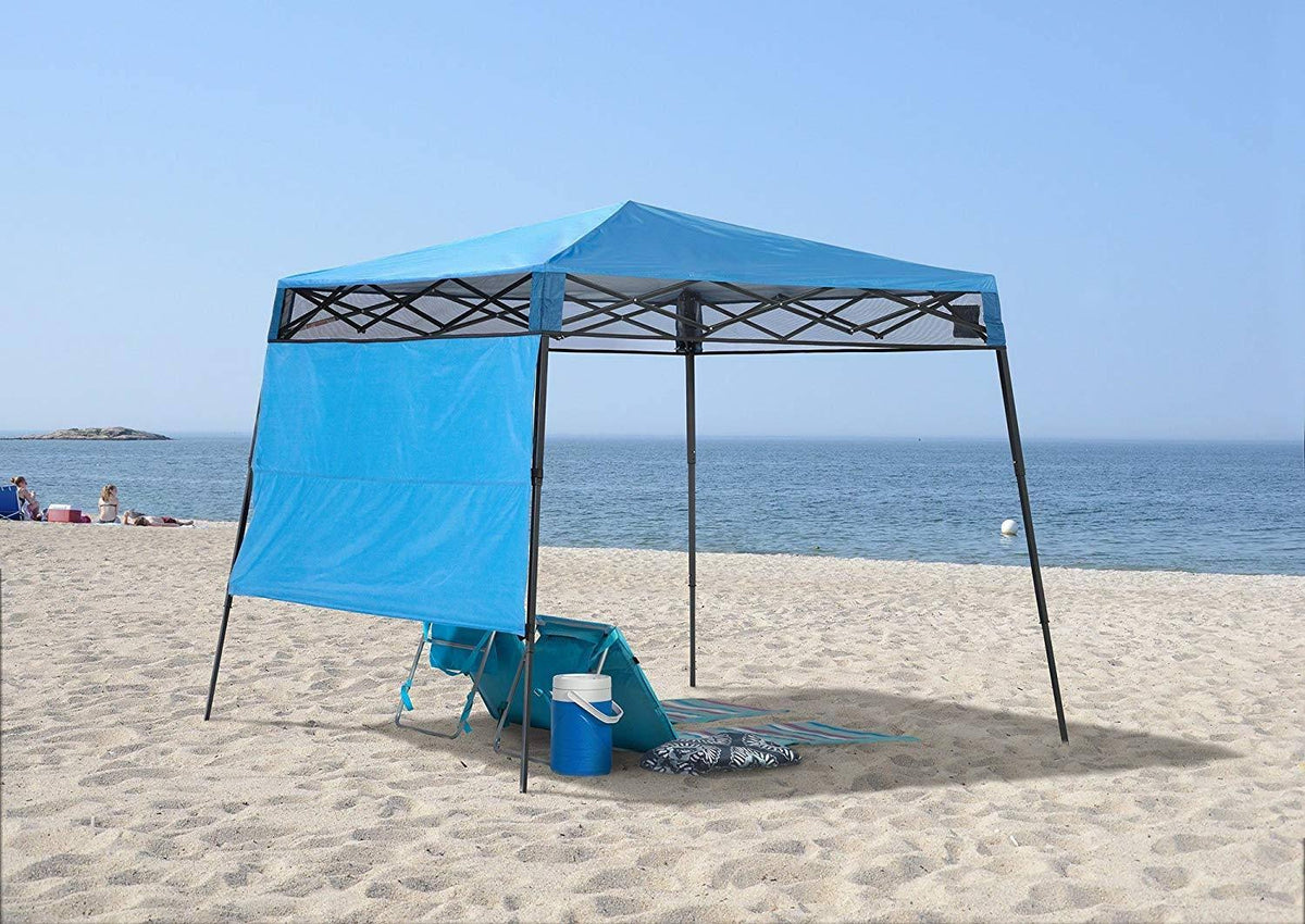 Compact Slant Leg Backpack Canopy Blue 7 x 7-Foot C653438