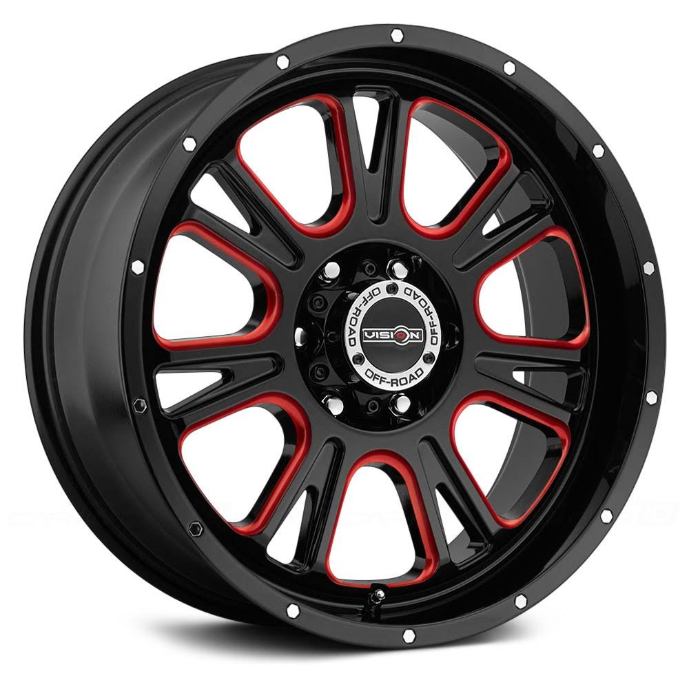 2011 Dodge Ram Vision Black u0026 Red Fury Wheel G29863
