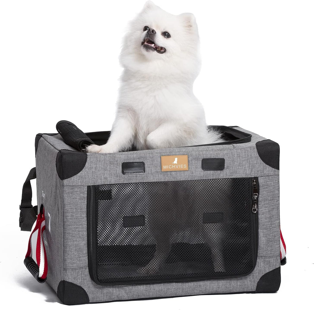 Army Green Large Portable Dog Crate with Carrying Bag O24346