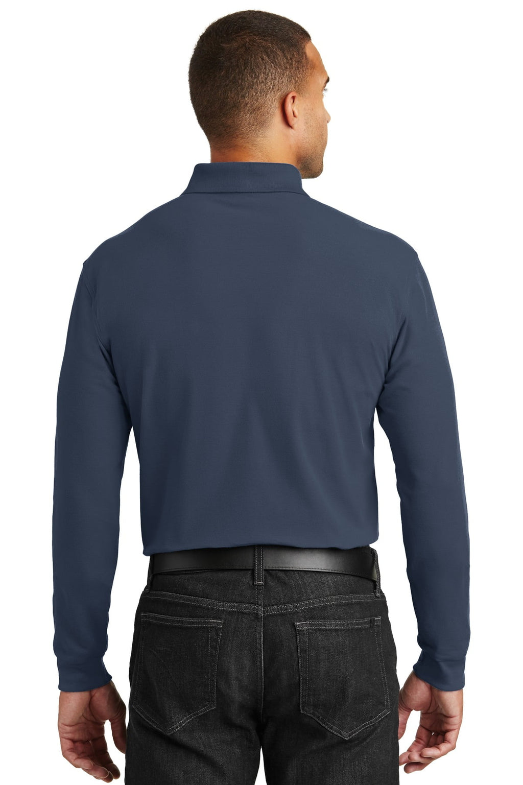 Long Sleeve Pique Polo A130