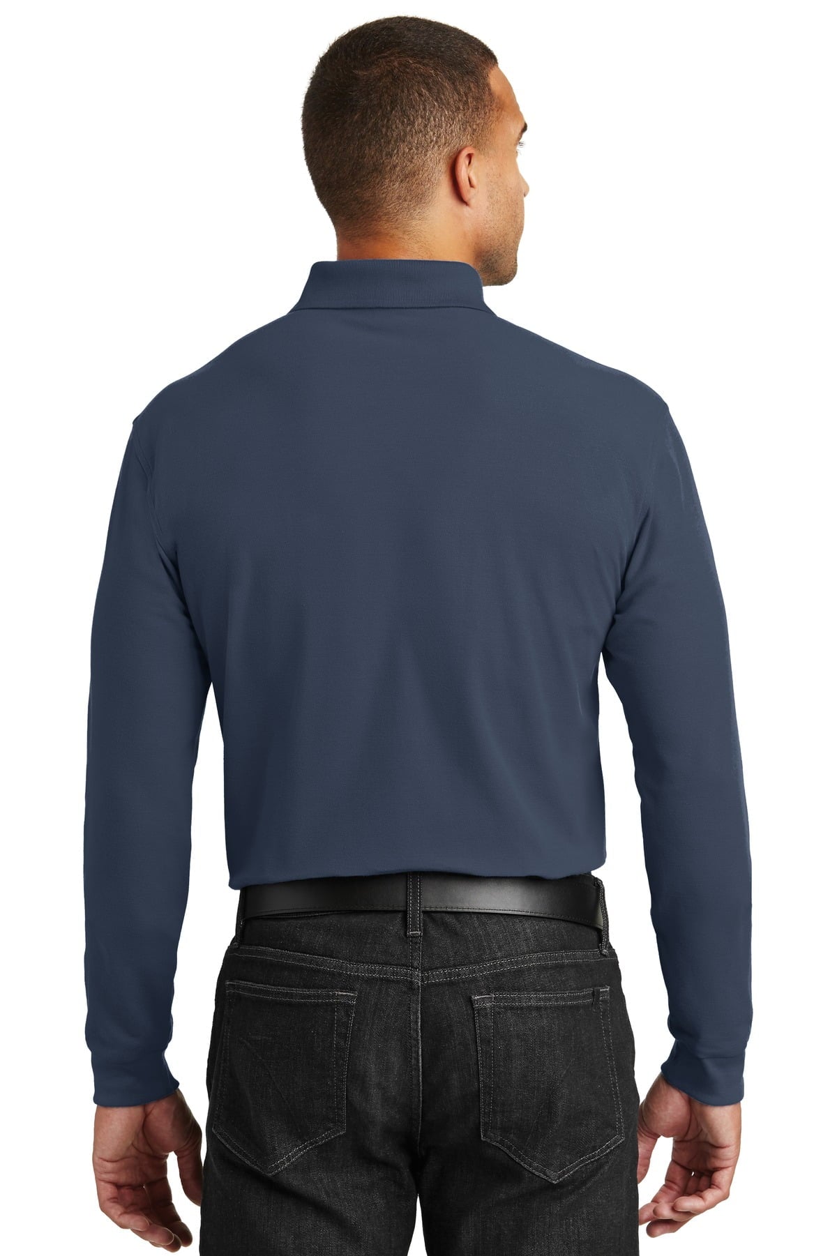 Long Sleeve Pique Polo A130