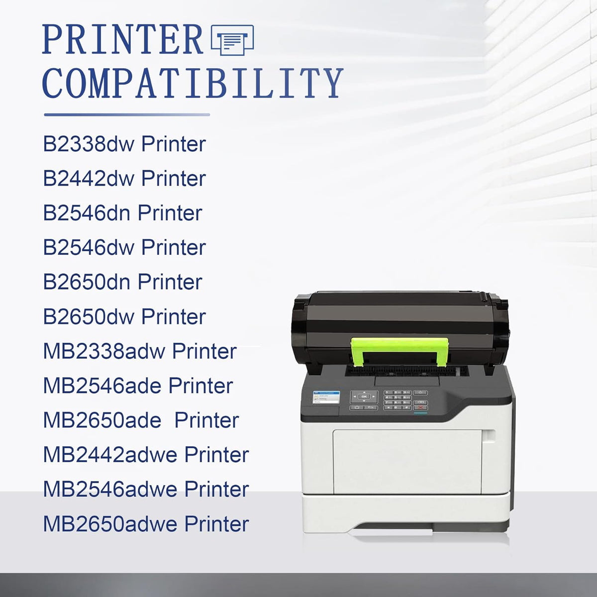 Black Toner Cartridge for Lexmark Printer I244
