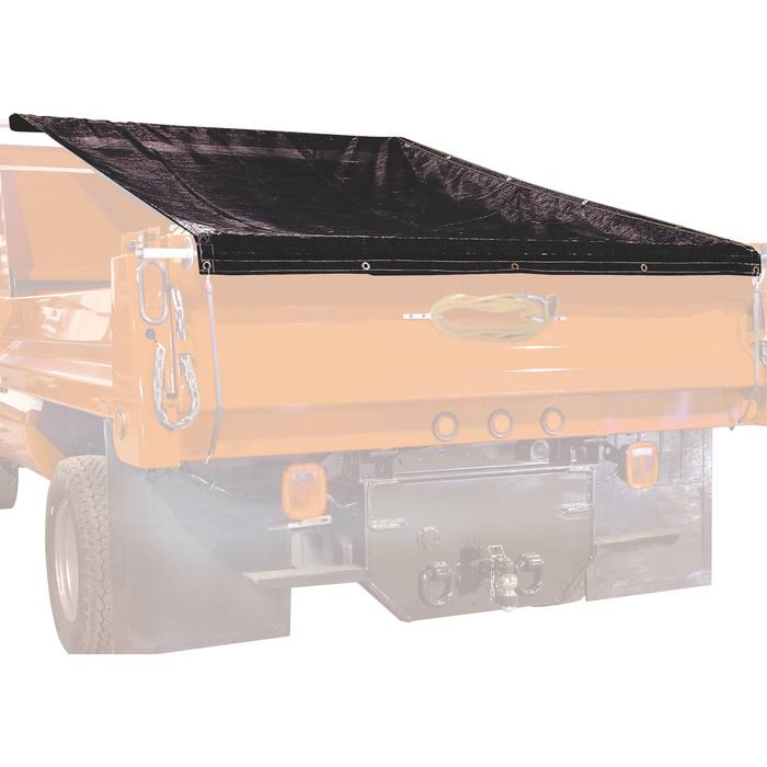 Vinyl Replacement Tarp, 7 x 18 ft., Black J92066