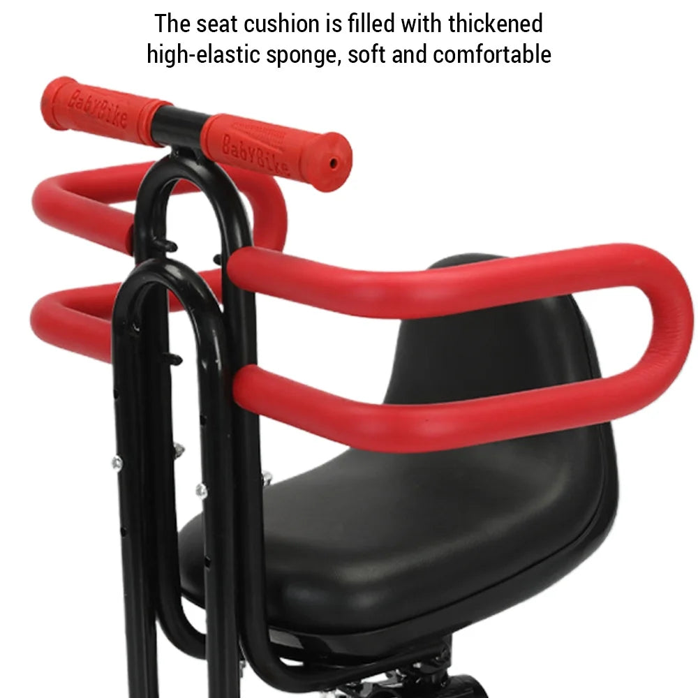 Front Toddler Bike Seat with Fence and Footrest A268