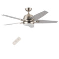 52x22 5-Blade Brushed Nickel Reversible Ceiling Fan with LED Light Kit and Remote Control B83908