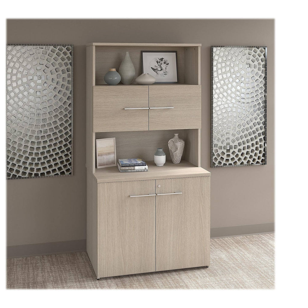 36W Tall Storage Cabinet with Doors and Shelves S54169