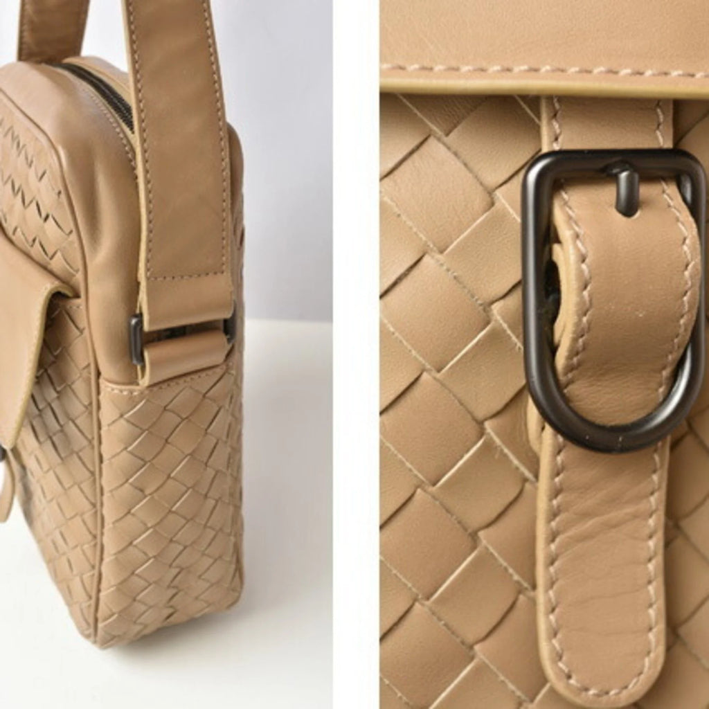 Camel Leather Shoulder Bag U92323
