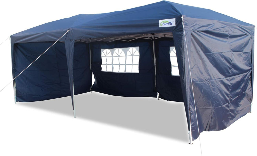 10 X 20 feet Instant Tent Canopy with Removable Sidewalls and Wheeled Bag N968876