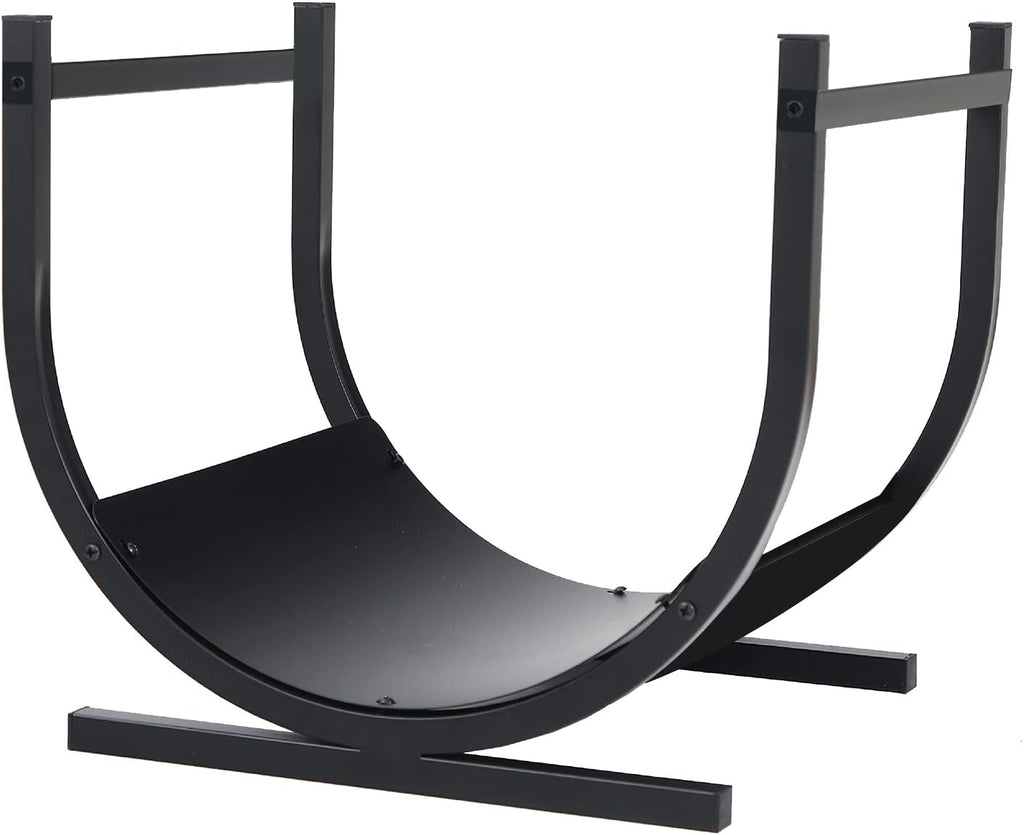 Black Firewood Log Rack S31017
