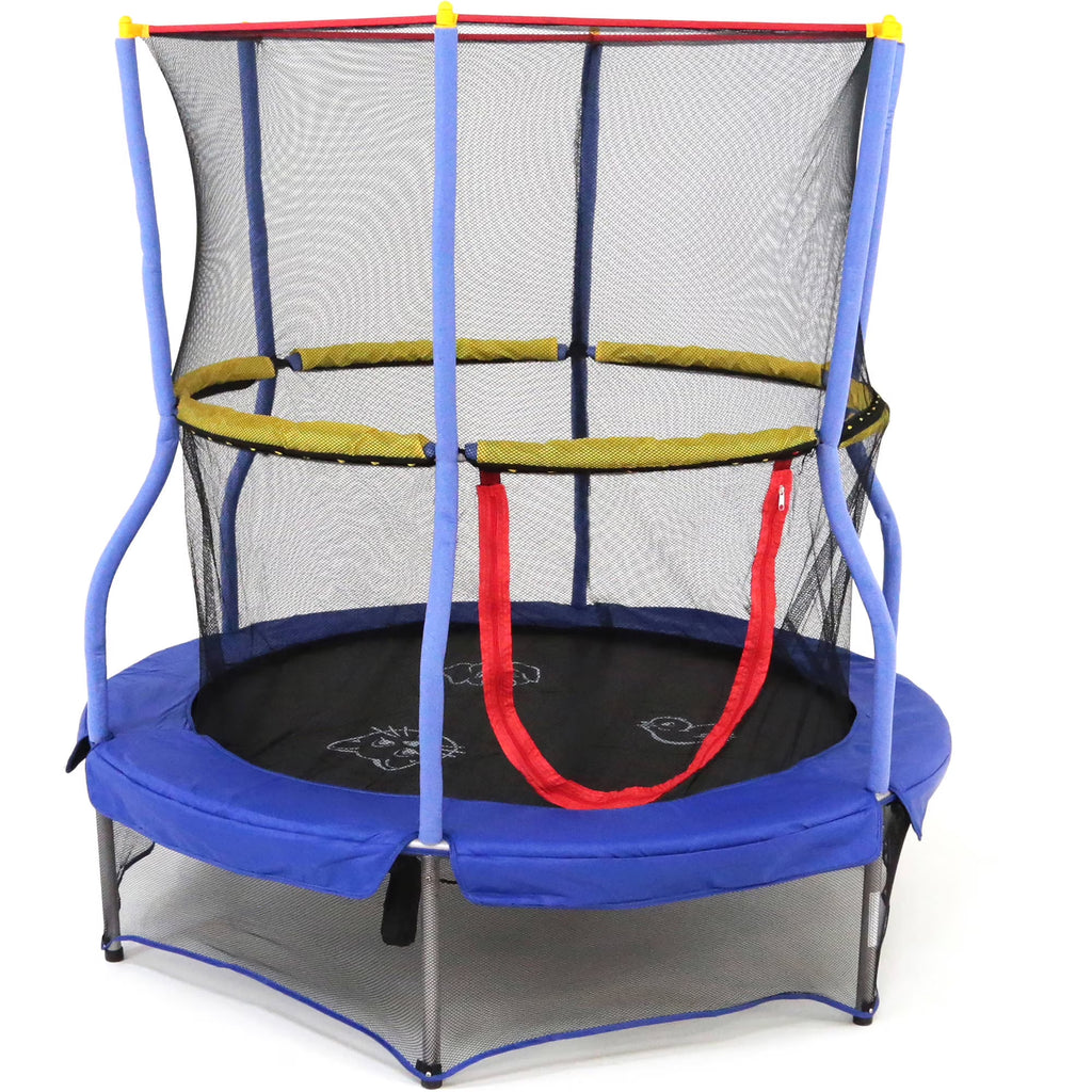 55-Inch Trampoline with Enclosure and Sound, Blue M1865