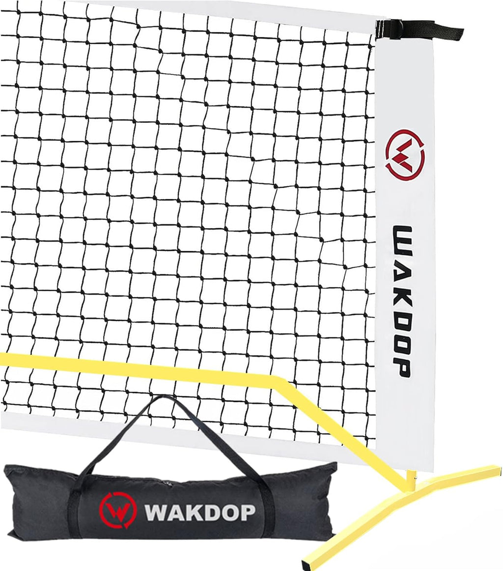 Portable Pickleball Net System, 22 FT Regulation Size, Metal Frame and PE Net in Carry Bag U91719