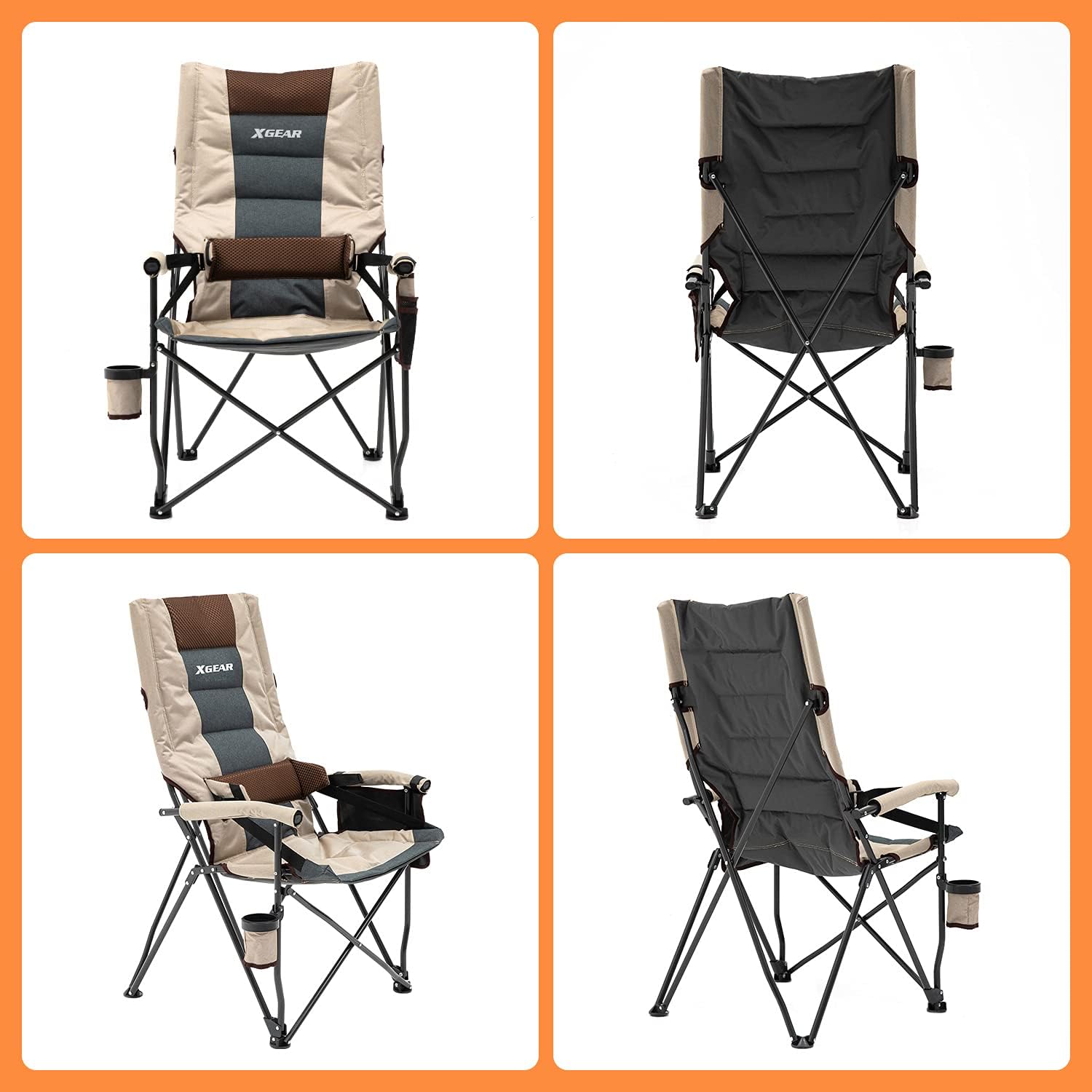 Padded Folding Camping Chair Q5902