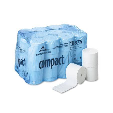 Compact Toilet Tissue, White 2-Ply Coreless Roll, 1000 Sheets, Case of 36 W4739
