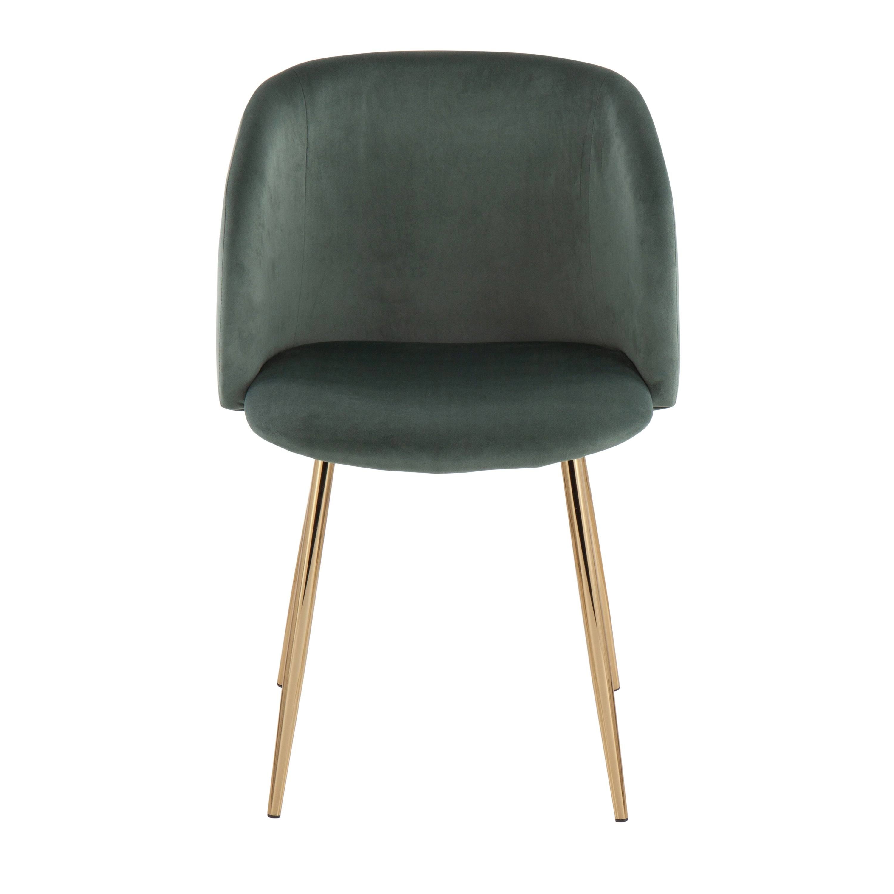 Black Velvet and Chrome Chair Set of 2 C59718