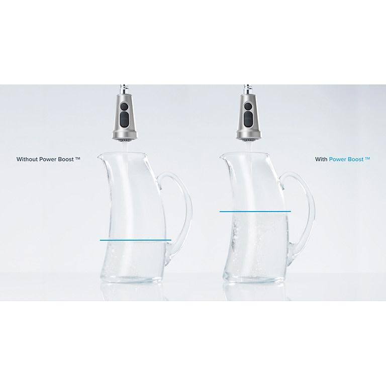 Spot Resist Stainless High Arc Pulldown Kitchen Faucet B2343