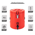 15L Round Stainless Steel Insulated Beverage Dispenser with Lid I307570