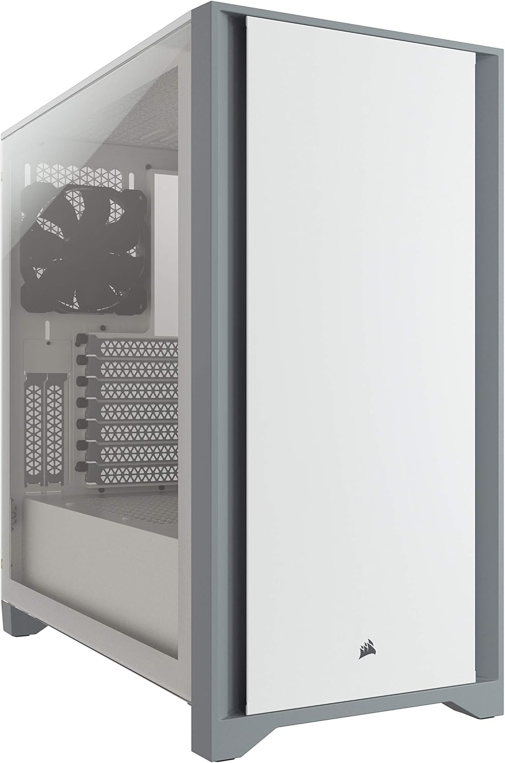 White Tempered Glass Mid-Tower ATX PC Case A654
