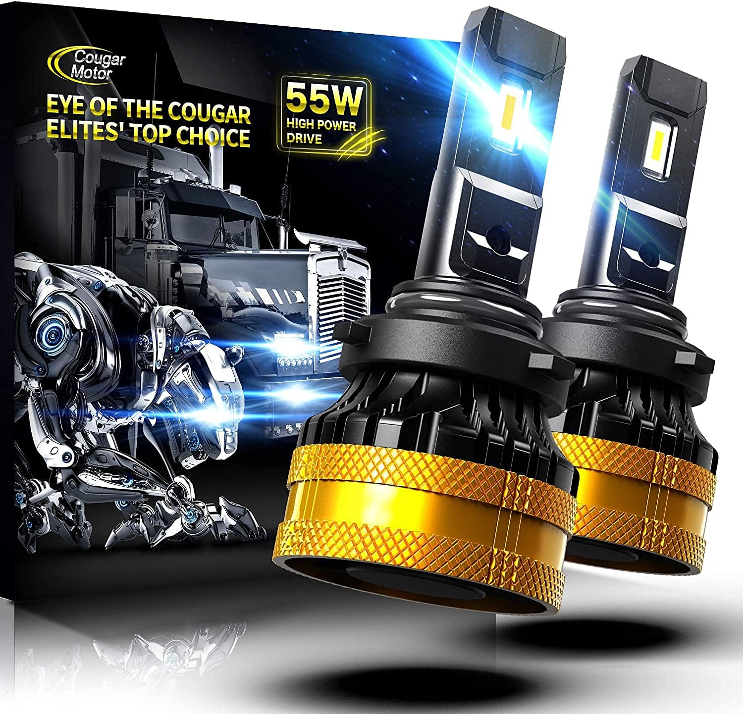 H7 LED Bulb Conversion Kit, 6500K Cool White, Pack of 2 X5577