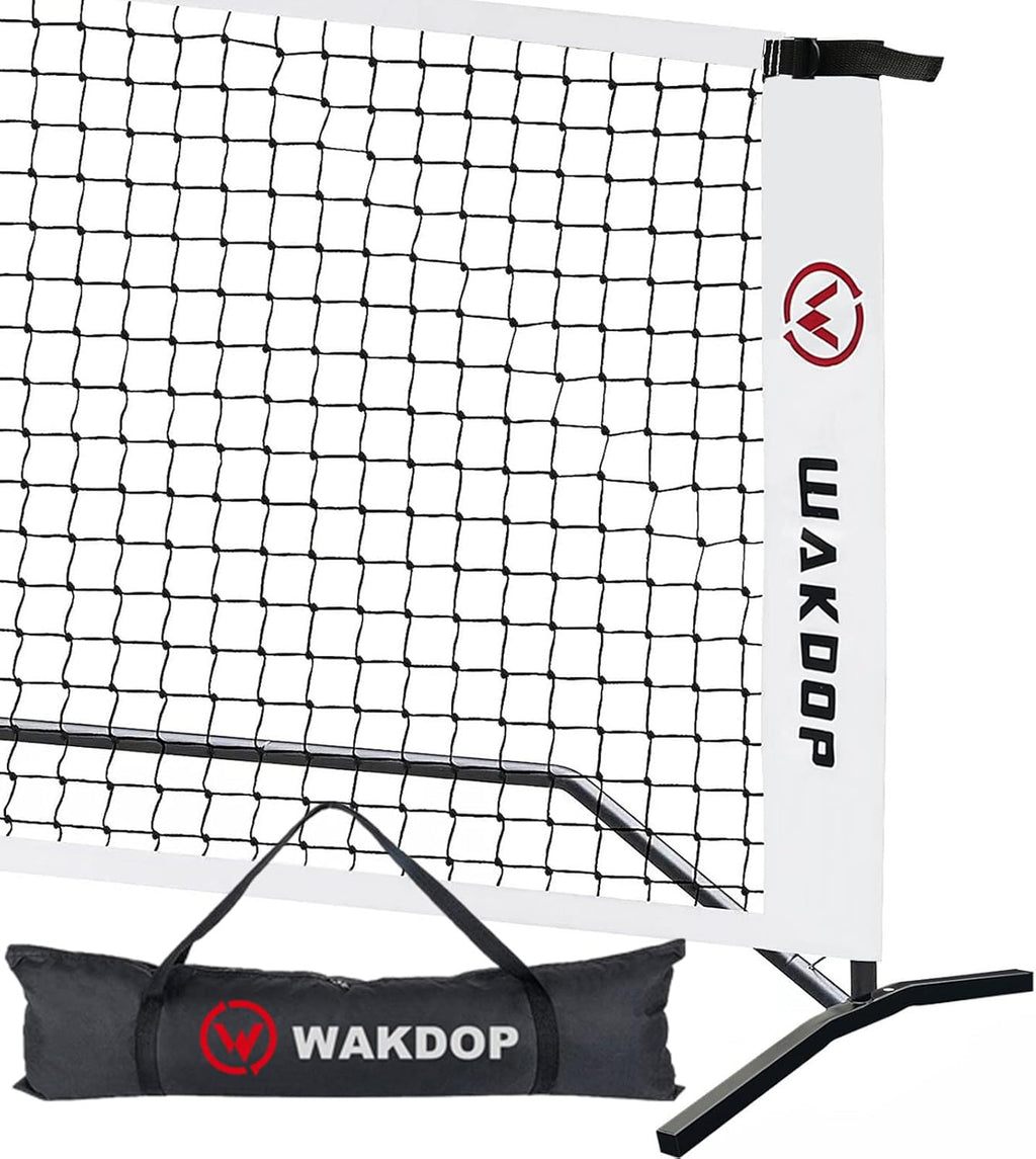 Portable Pickleball Net System, 22 FT Regulation Size, Metal Frame and PE Net in Carry Bag U91719