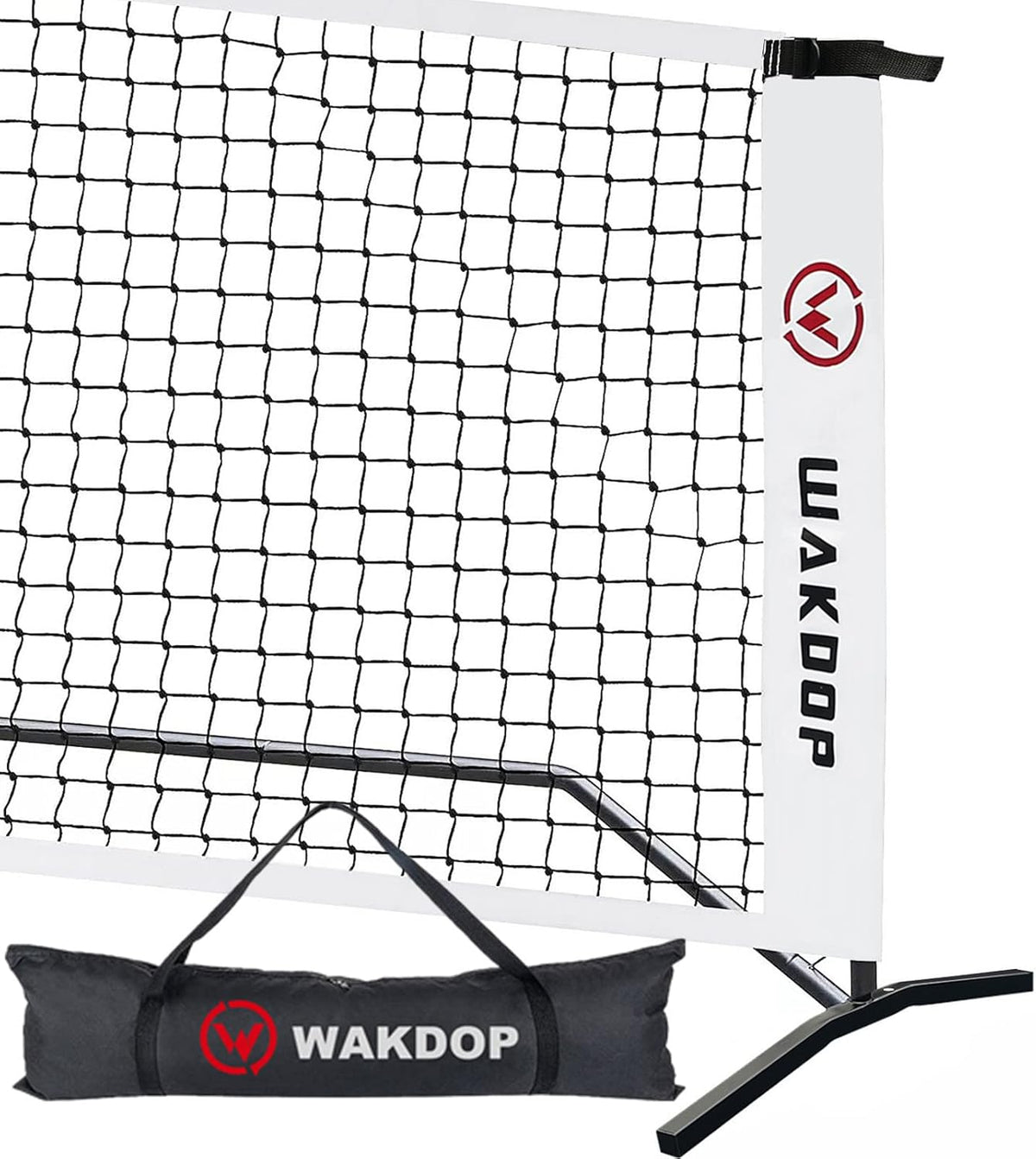 Portable Pickleball Net System, 22 FT Regulation Size, Metal Frame and PE Net in Carry Bag U91719