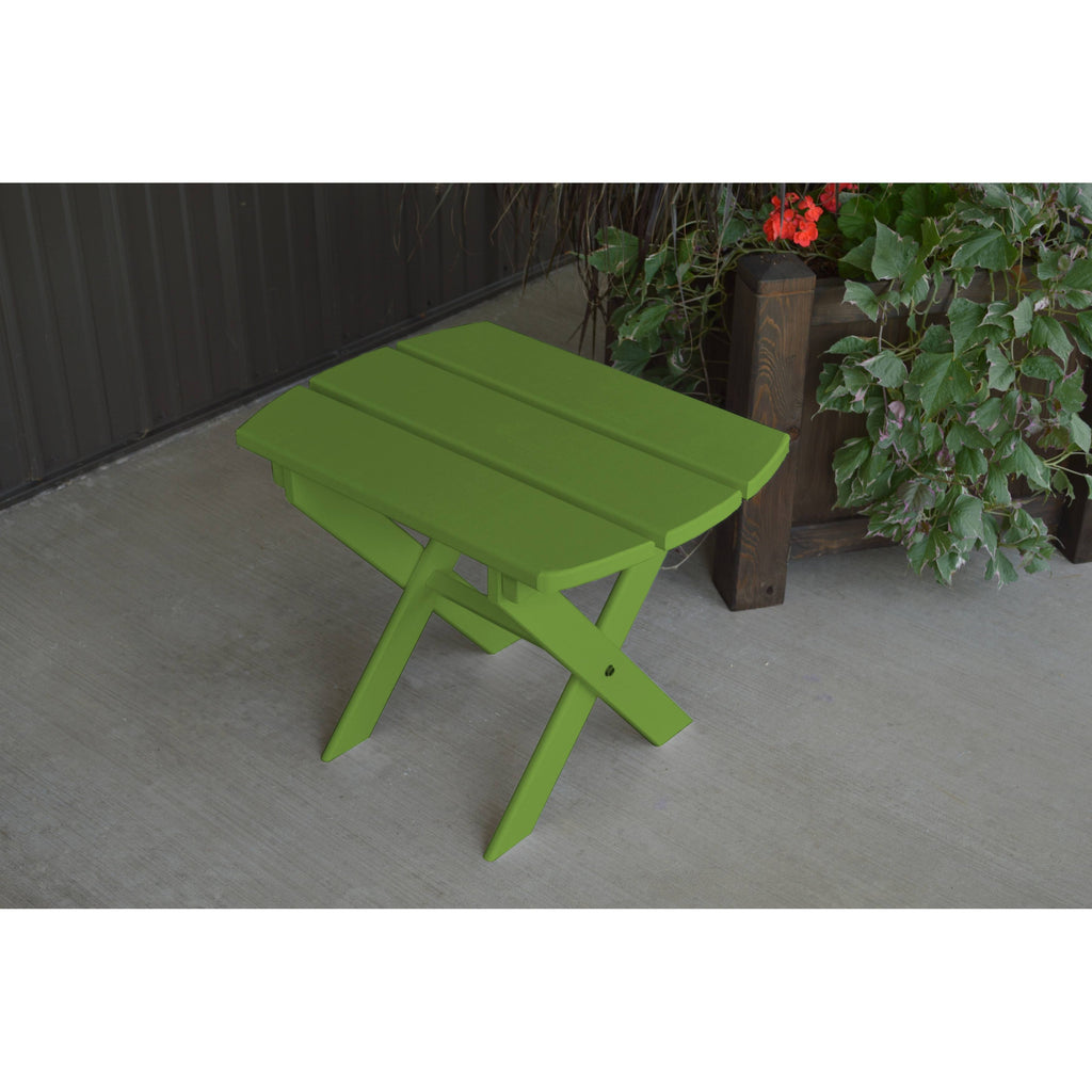 Lime Green Folding Oval End Table U667