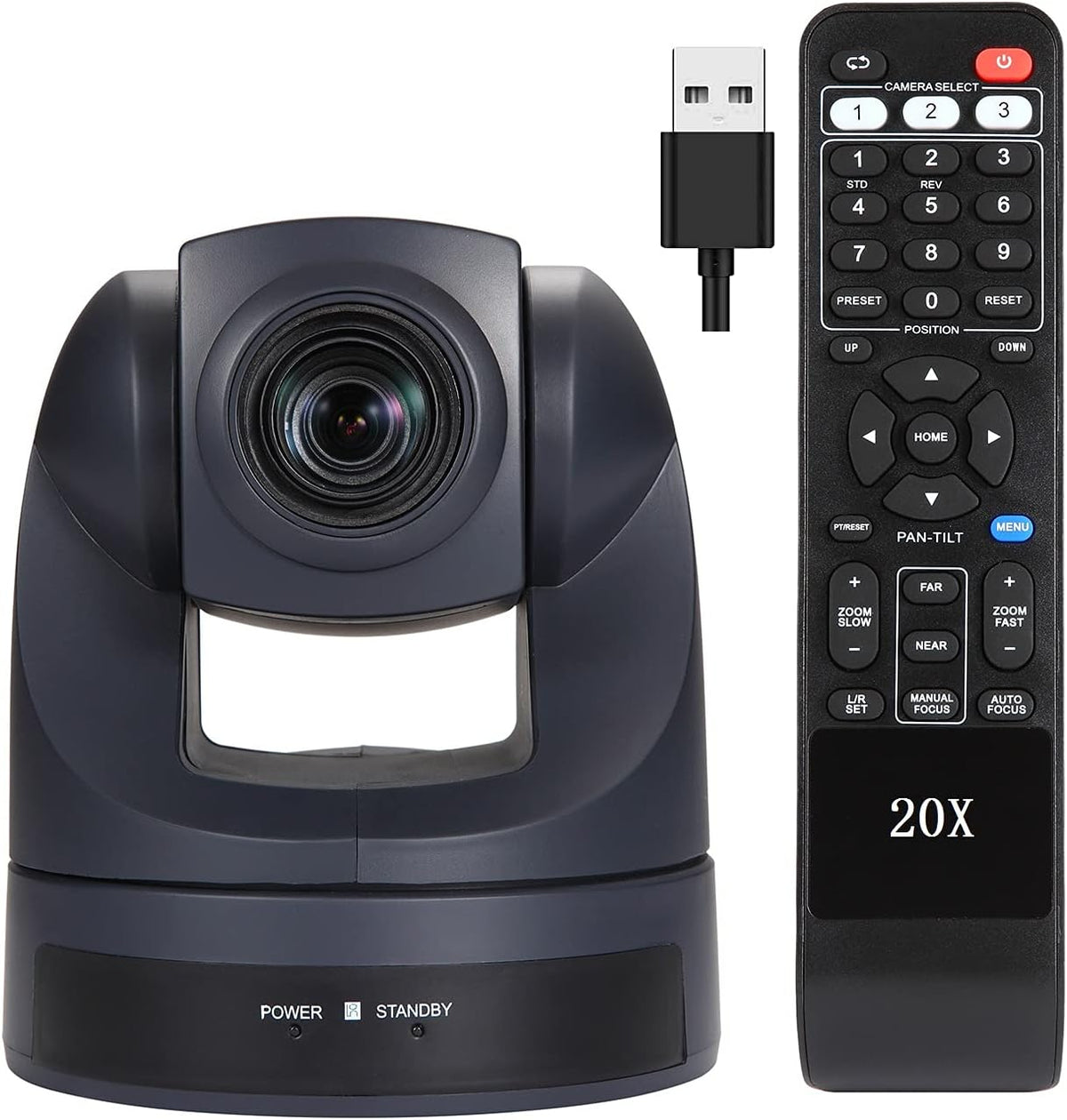 HD 1080P USB PTZ 20X Optical Zoom Webcam J51518