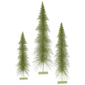 24x22 30x22 36x22 Lime Green Glitter Layered Tree Set W9223