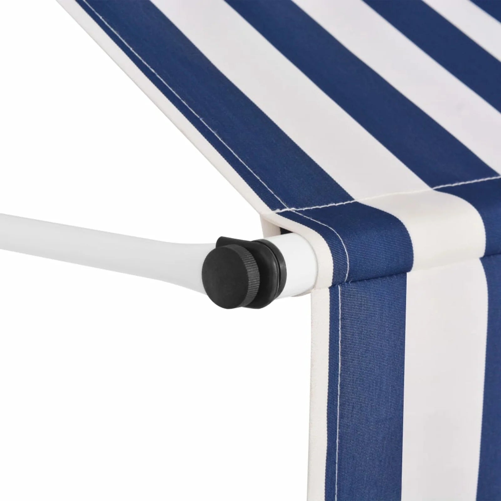 Manual Retractable Awning 39.4" Blue and White Stripes H3695