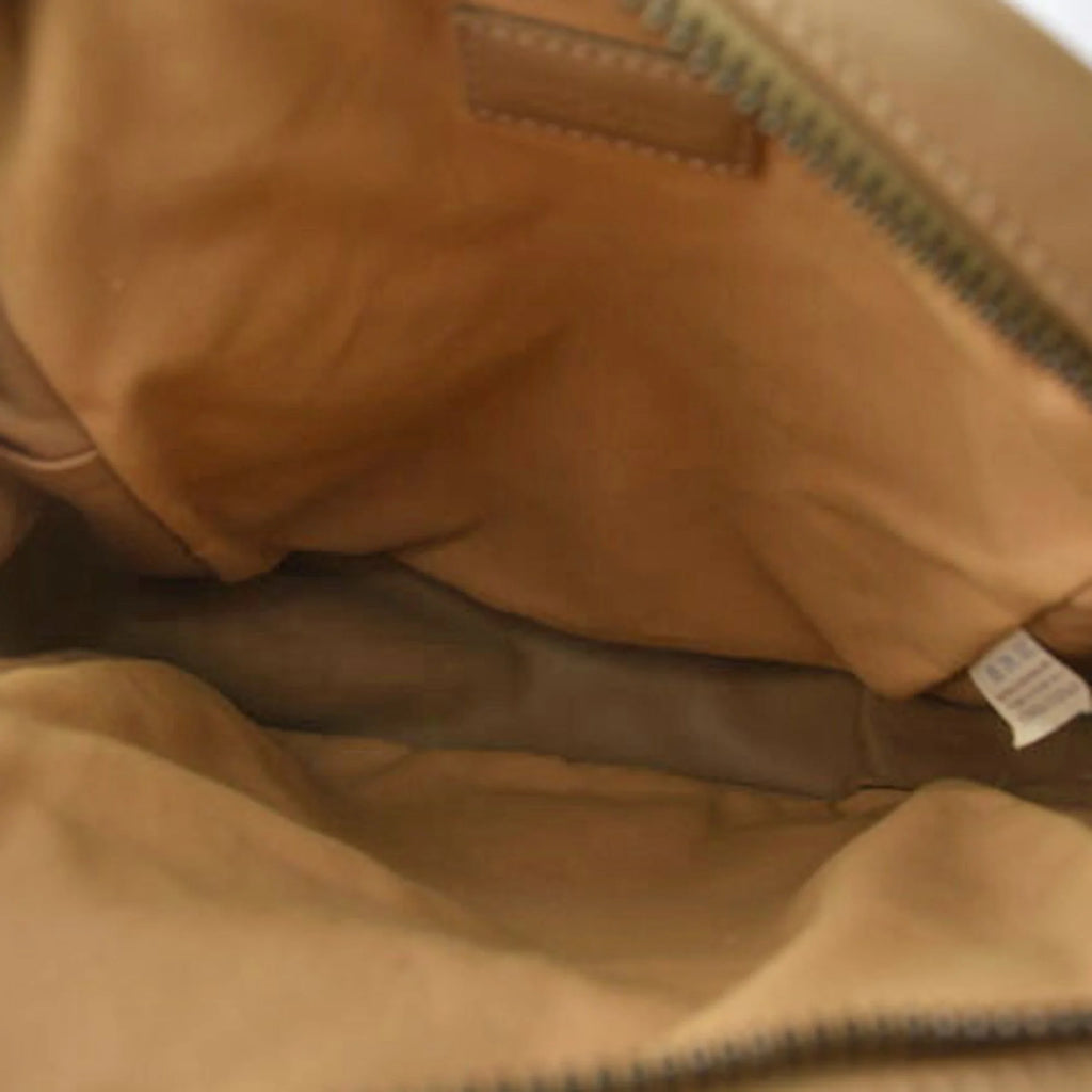 Camel Leather Shoulder Bag U92323