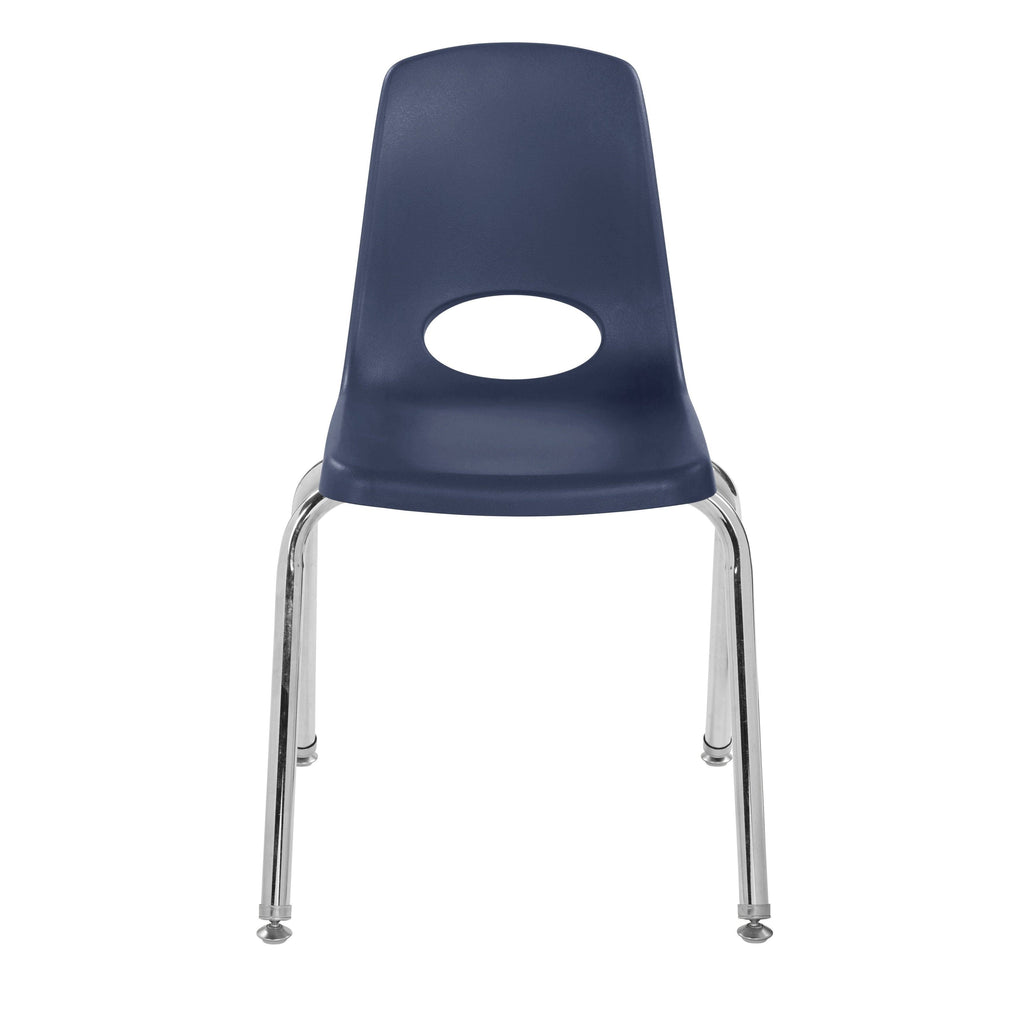 Navy Stack Chair with Swivel Glides, 6-Piece Set M6287