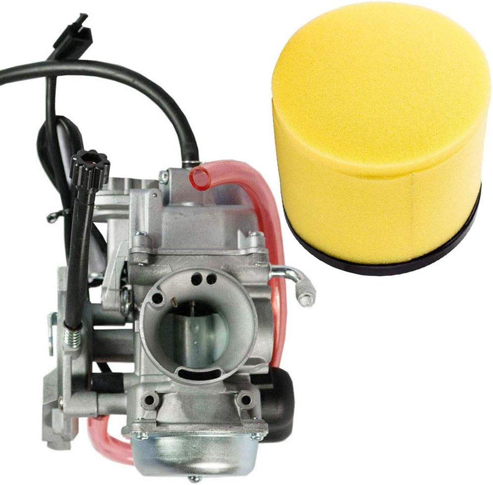 Carburetor with Air Filter Oil Filter for Arctic Cat ATV 350 366 400 2008-2017 Pack of 2 O7711