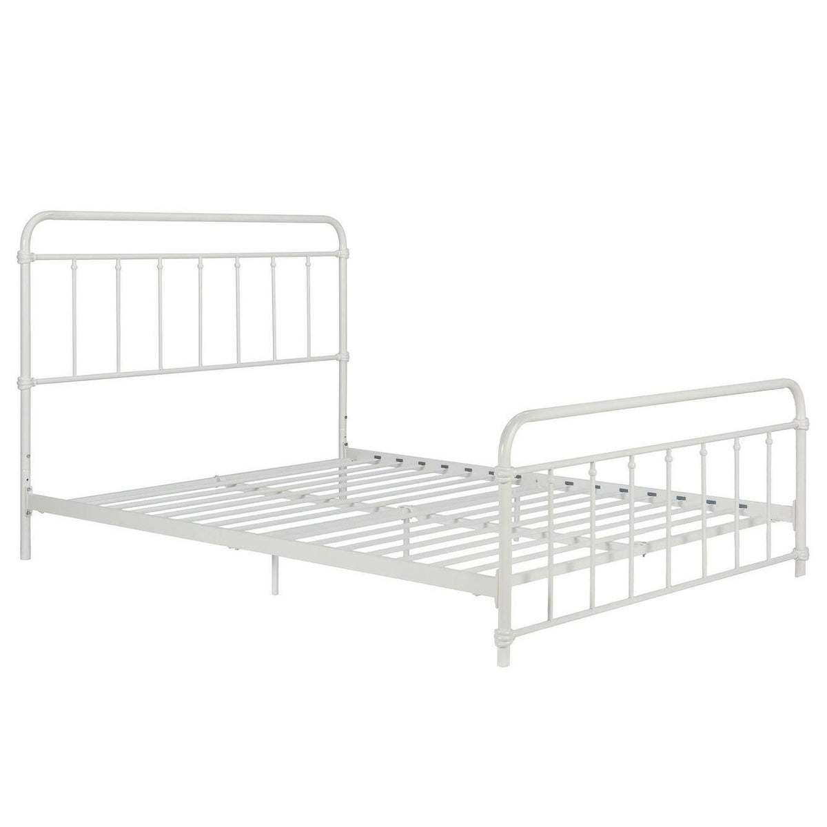White Queen Metal Bed V4312