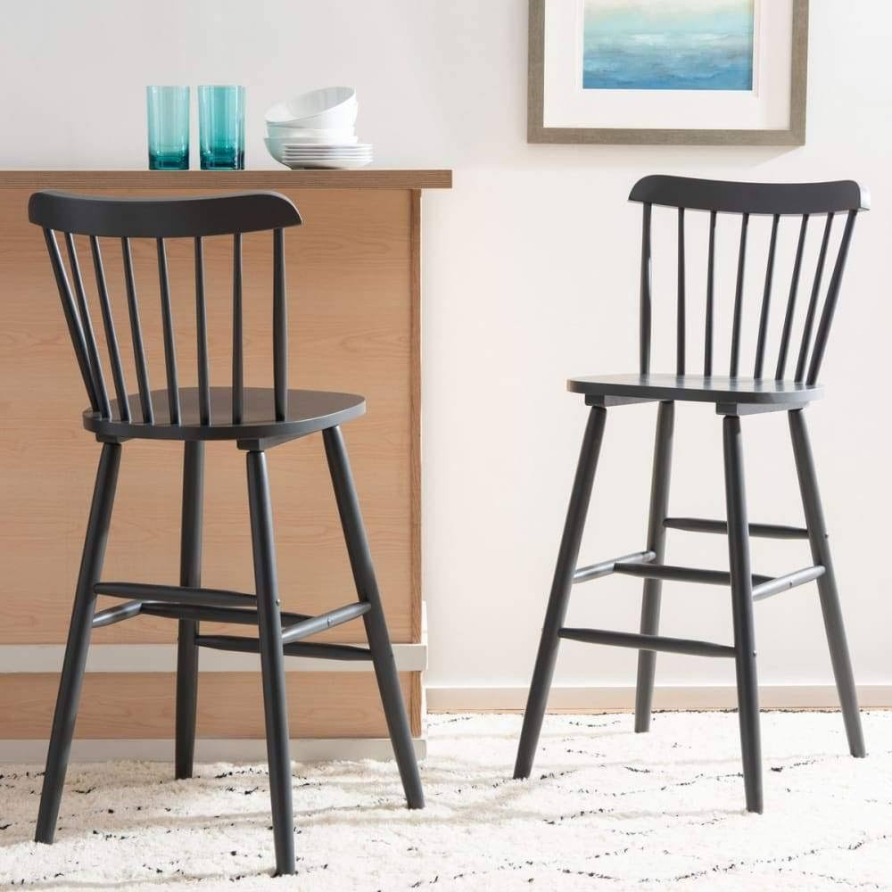 White Bar Stool (Set of 2) S193