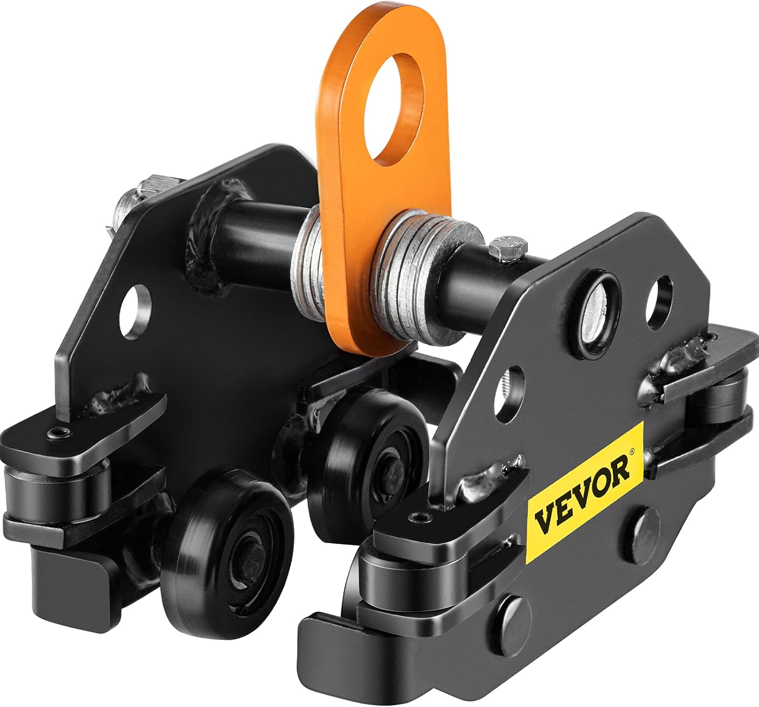 Beam Trolley 1100 LBS Capacity with Side Guide Rollers Pack of 2 B967657