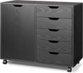 Black 5-Drawer Wood Dresser K714